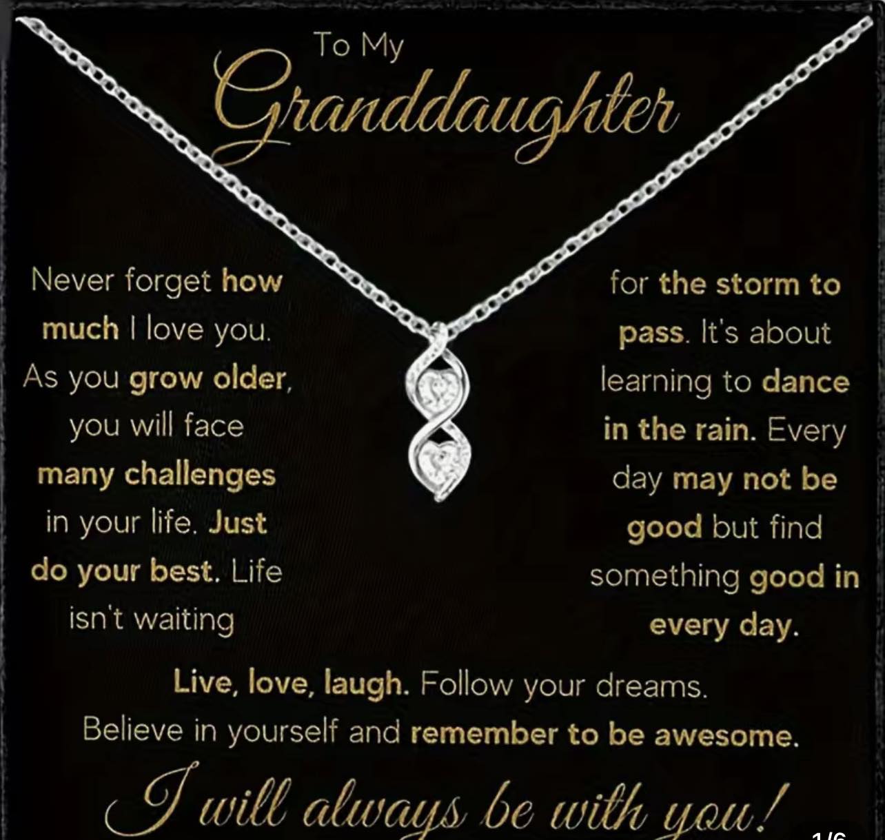 Granddaughter necklace