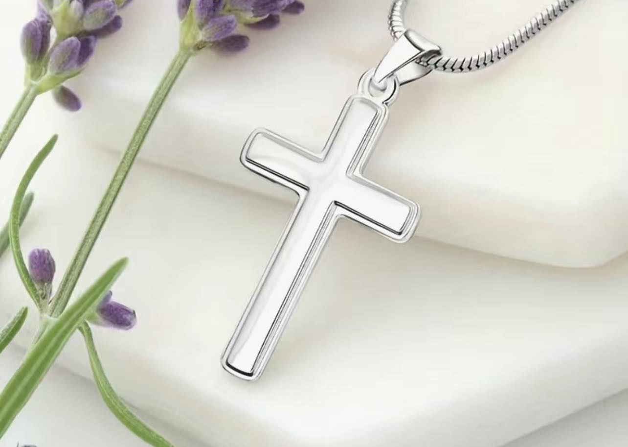 Step dad cross necklace