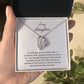 Daughter heart pendant necklace